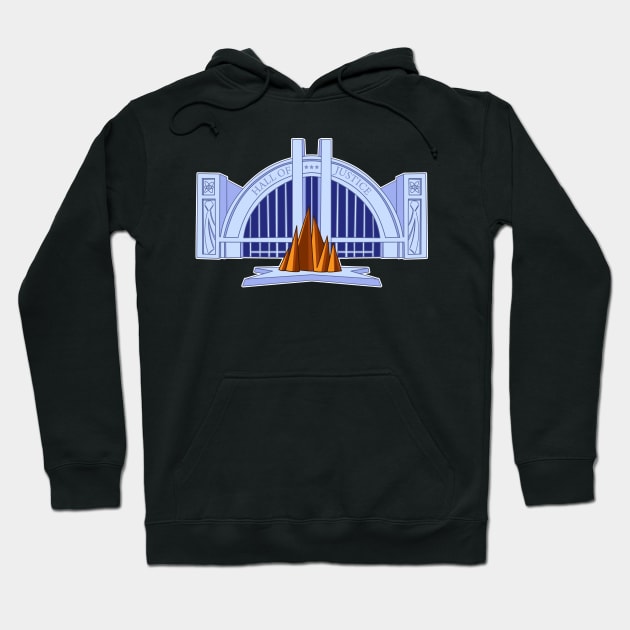 Hall of Justice Hoodie by AlanSchell76